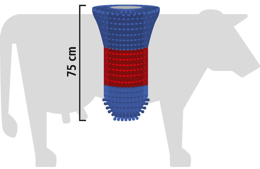Kratzbürste HAPPYCOW FlexiSwing, Kuhbürste