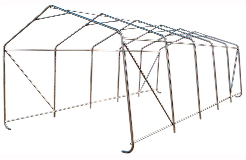 Zeltgarage 8 x 3,66 x 2,72 m, Garagenzelt mit PVC-Plane