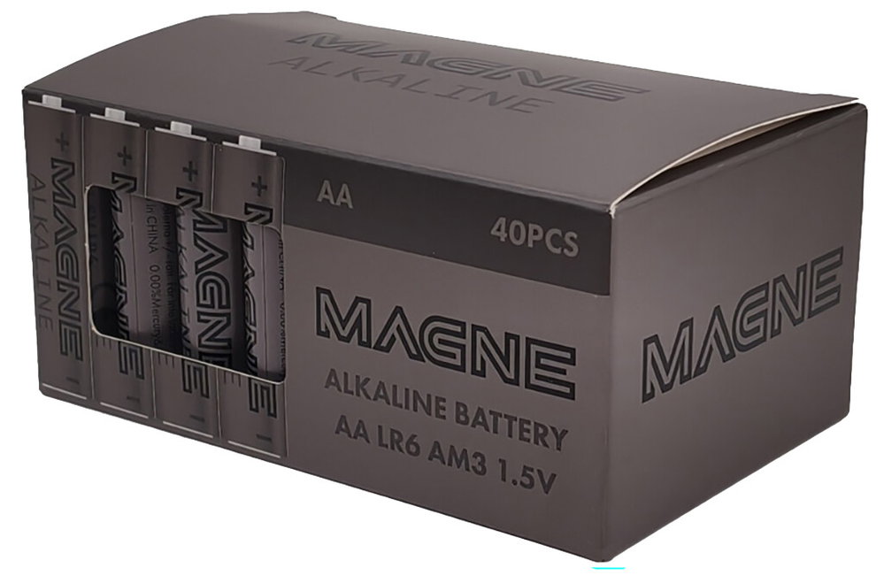 Magne Alkalibatterien AA, 40 Stück