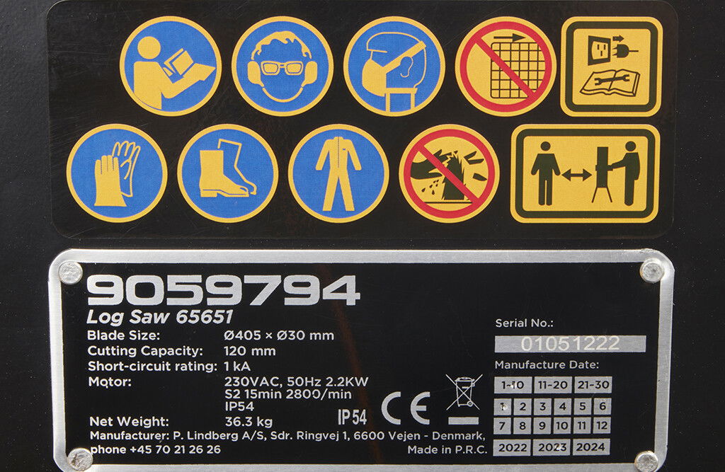 Wippsäge Brennholzsäge 405 mm Sägeblatt