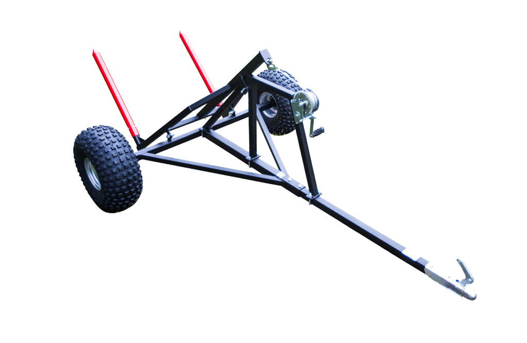 Ballenanhänger für Quad ATV, Heuballenanhänger 600 kg
