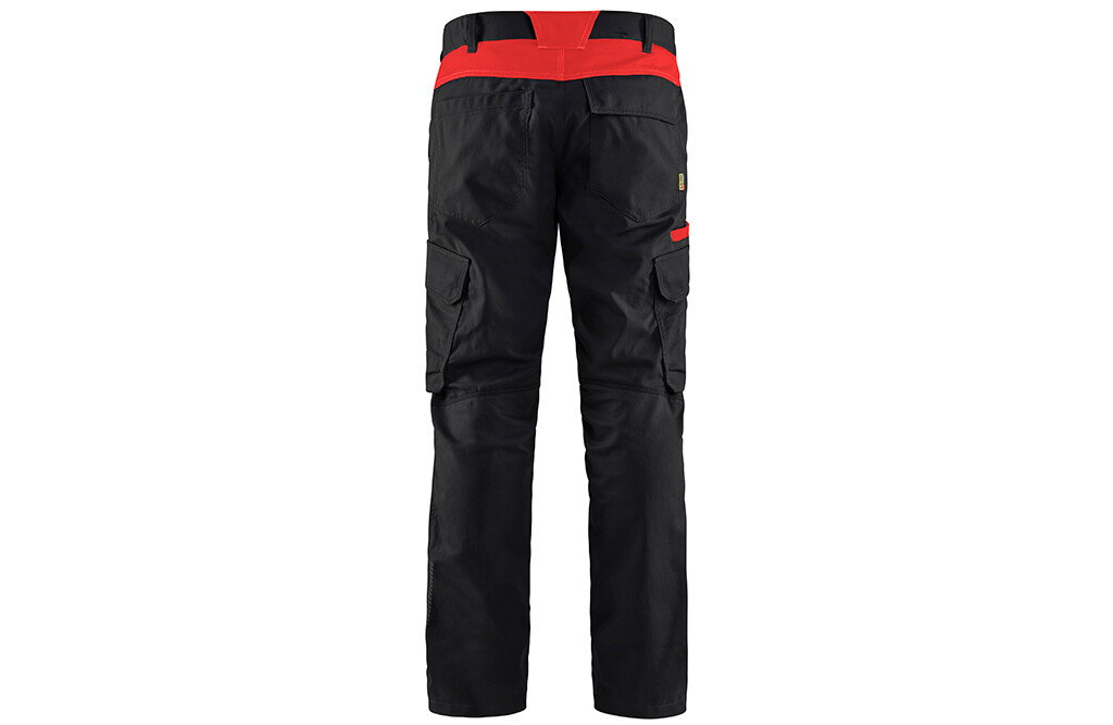 Blåkläder Stretch-Hose, industriell, schwarz-rot - 4XL