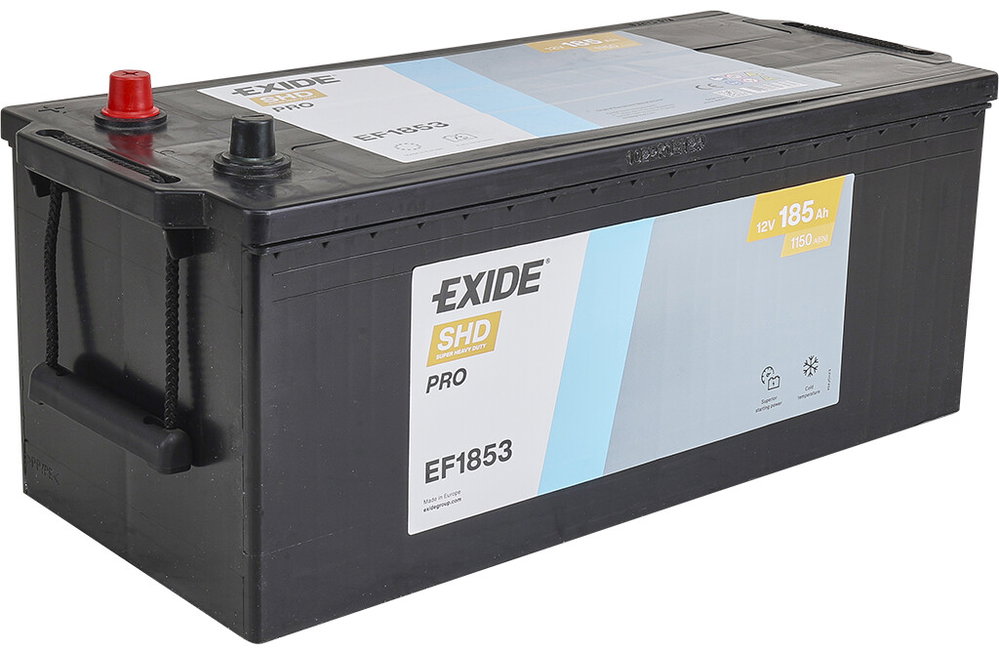 Exide Power PRO LKW-Batterie EF 1853, 12V 185Ah