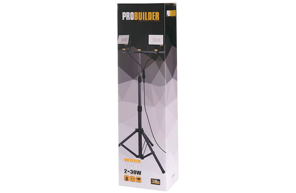 LED-Leuchte mit Teleskopstativ, 2x30W