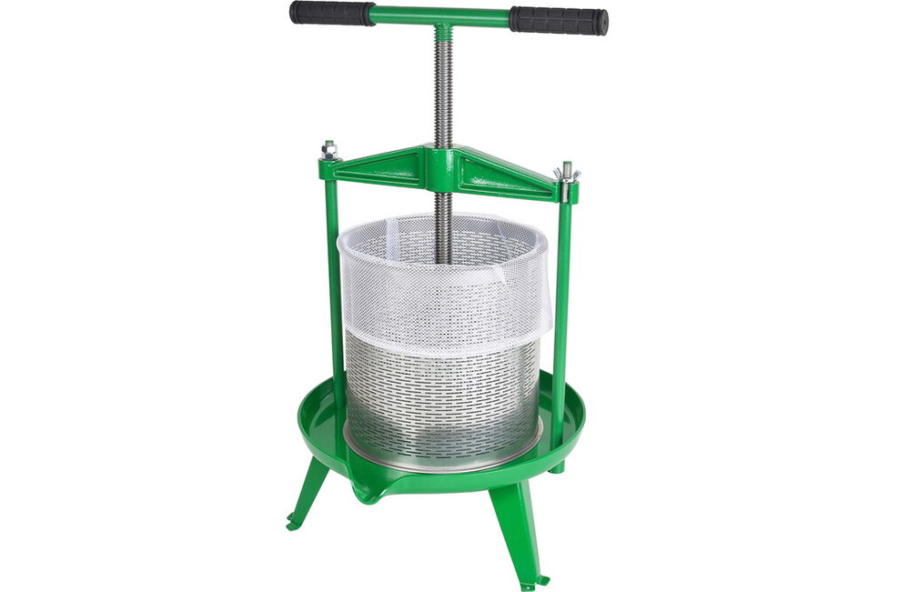 Manuelle Obstpresse 14 Liter mit Edelstahlkorb