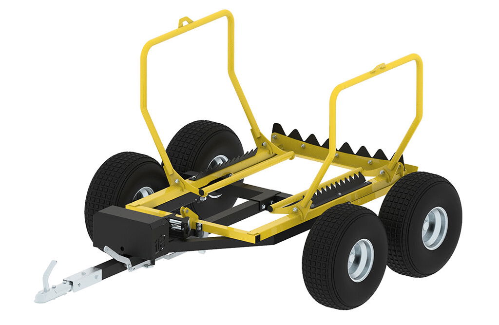 Ballenanhänger, mit Kugelkupplung, elektrische Winde, 1000kg