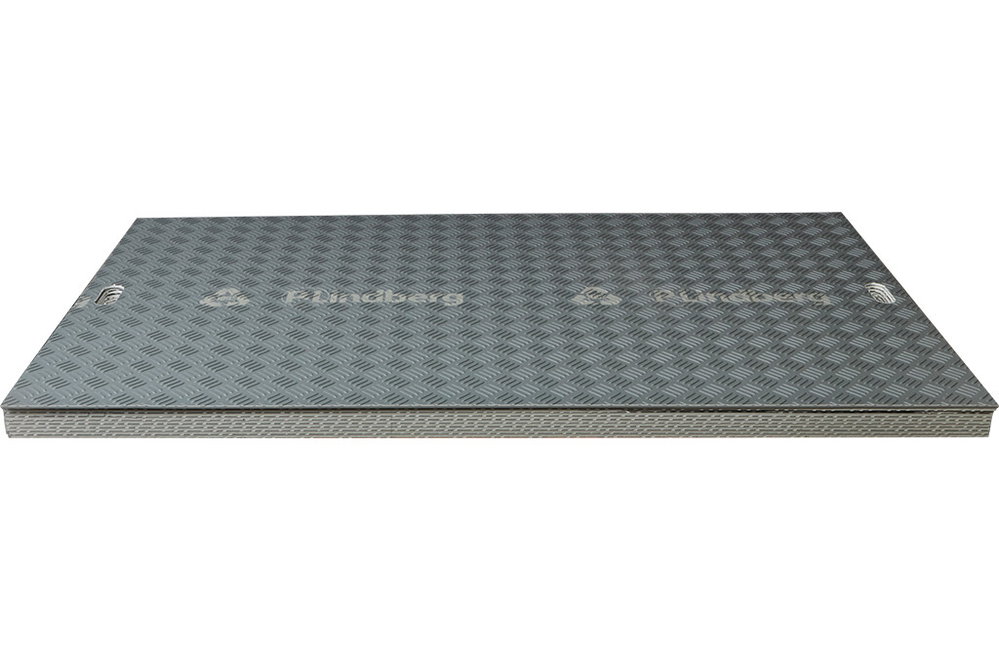 10x Überfahrplatte 8T 200x110x0,8cm, Bodenschutzplatte