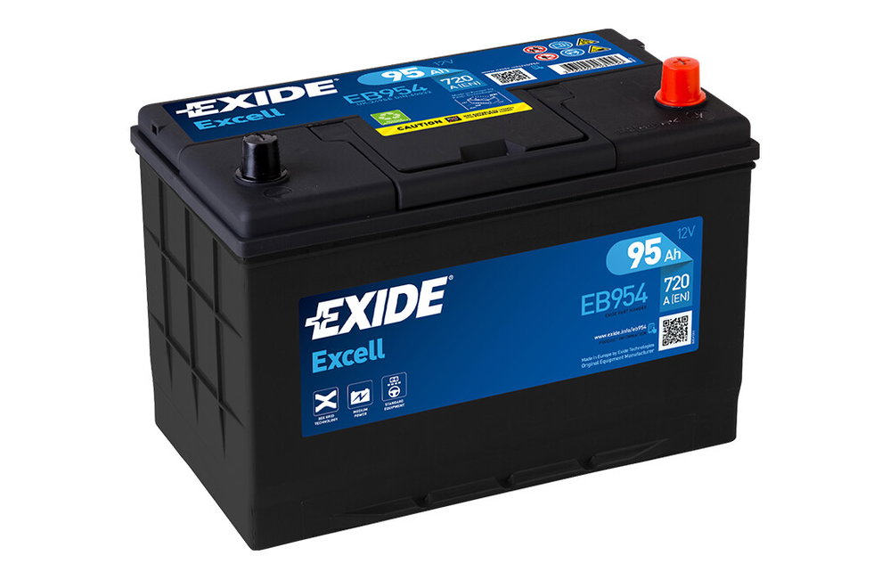 Exide Excell EB954, Traktorbatterie, 12V 95Ah