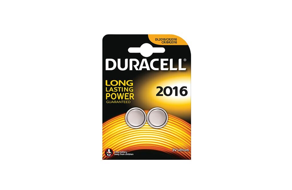 Duracell Knopfbatterien, 3 V-CR2016/DL2016 