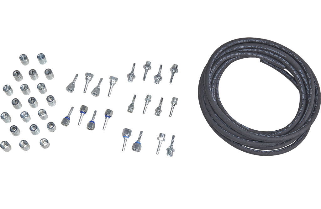 Armaturensatz für Schlauchpresse 1/4"