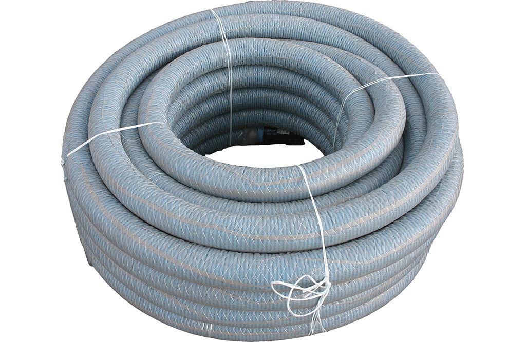 50m Drainagerohr blau, mit Filz, geschlitzt, Durchmesser wählbar