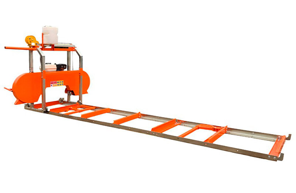 Eminent Blockbandsäge Benzin 7PS, 3,6m Rollbahn
