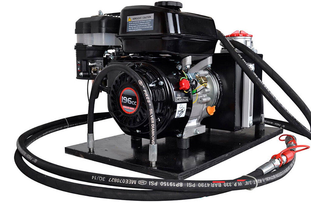 Hydraulikaggregat mit 6,5 PS Benzinmotor