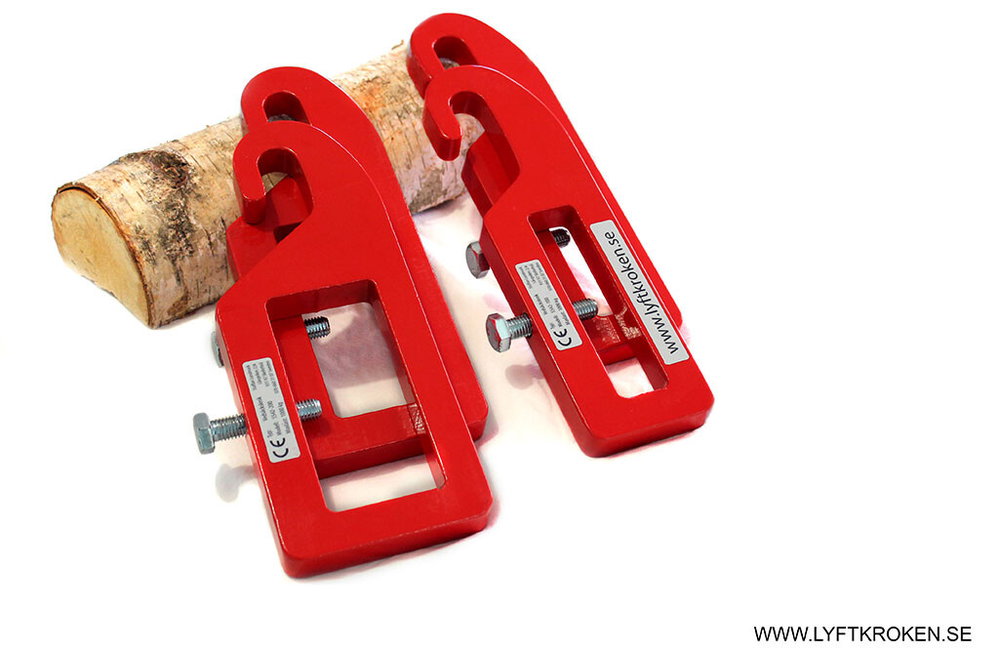 4x Big Bag Haken für Palettengabel, Frontladerhaken 4T