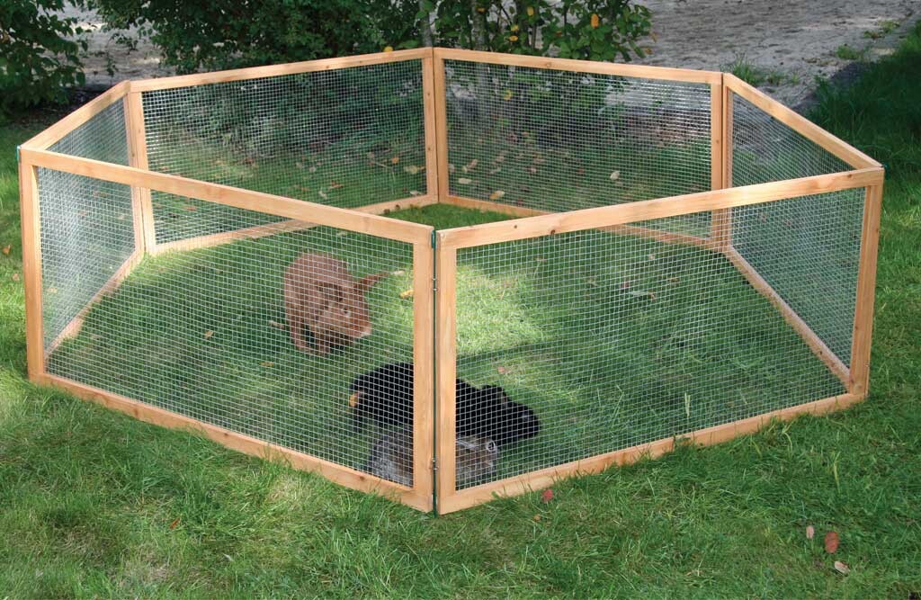 KERBL Freilaufgehege Vario, Kaninchenauslauf 120x120x59cm