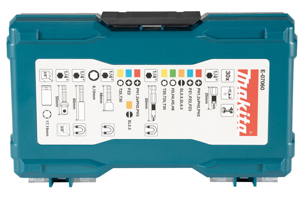 Makita E-07060 Schlagschrauber Bits und Steckschlüssel