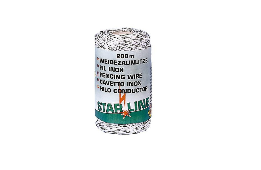 Kerbl Weidezaunlitze Starline 200 Meter  Ø 2 mm 