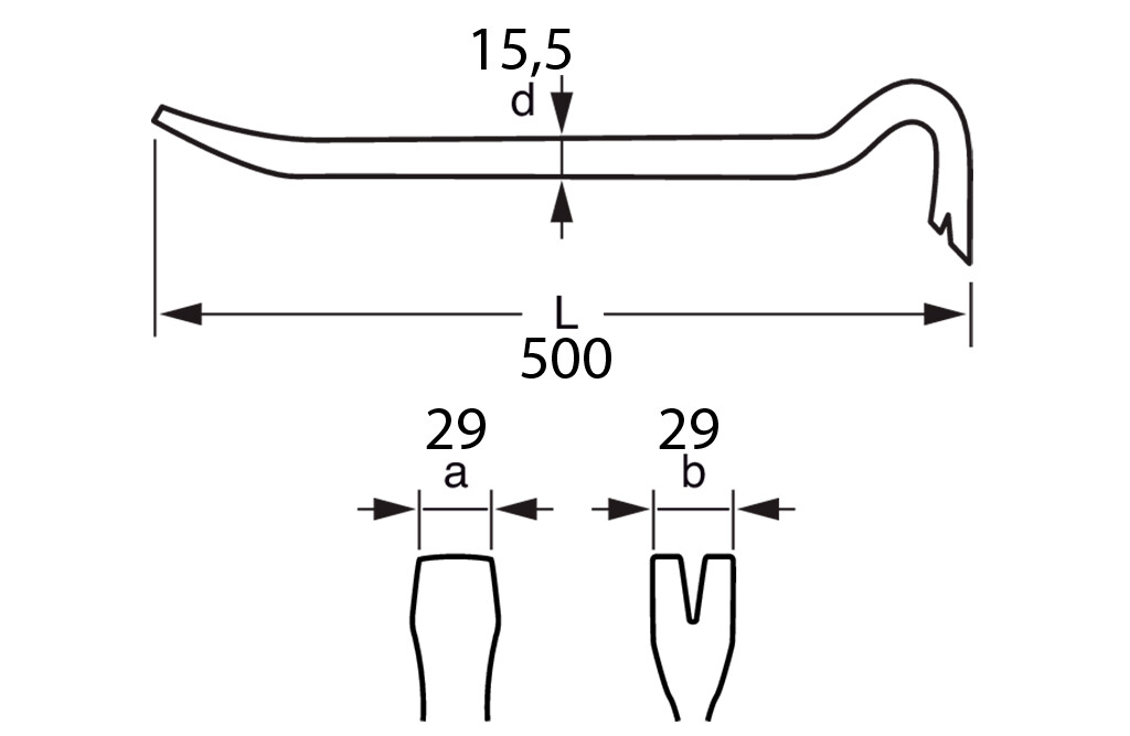 Bahco Brechstange, 50 cm