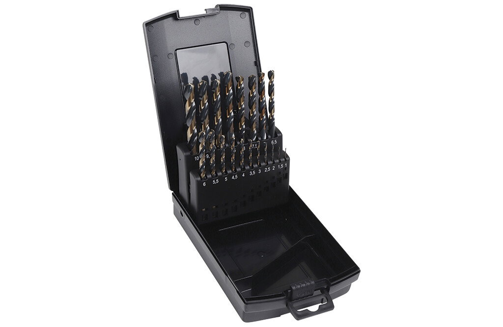 Tecos HSS Metall-Bohrer-Set, 19 Teile