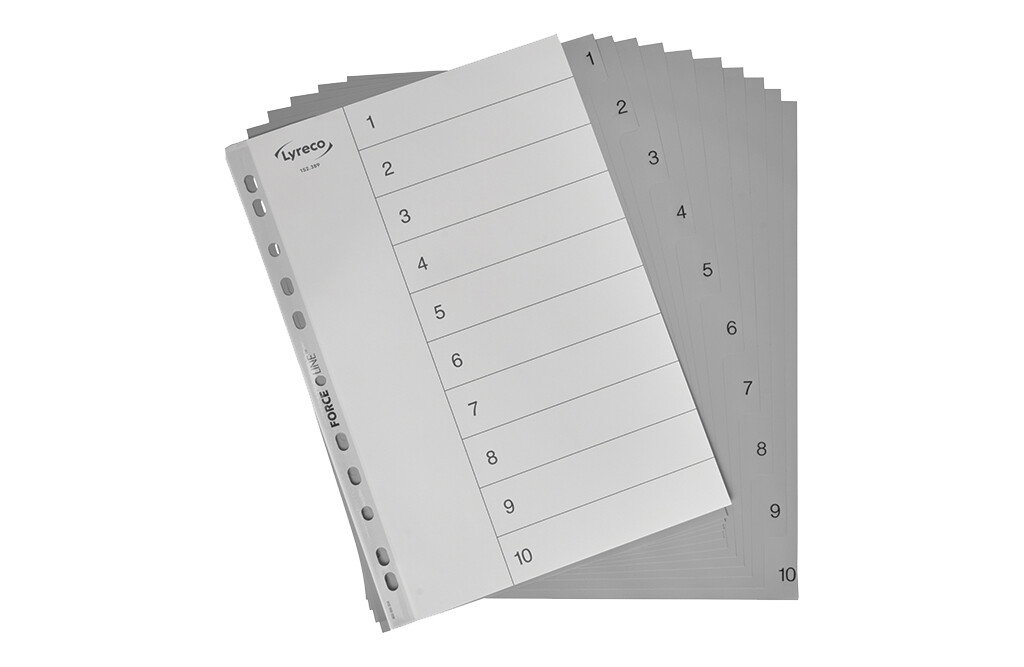 Trennblätter, 1 - 10