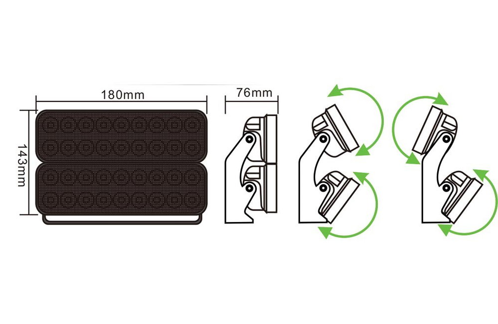 LED-Arbeitsleuchte, 36x2 W