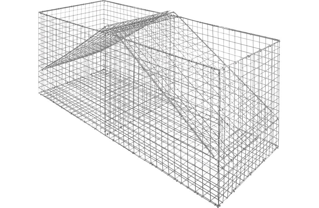 Vogel Lebendfalle aus verzinktem Draht, 97x40x40cm