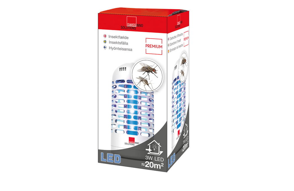 SWISSINNO Insektenvernichter 3W LED zum Aufhängen, 230V