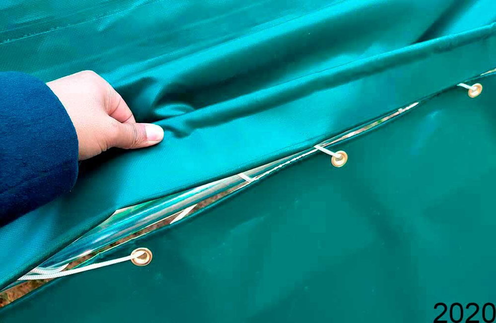 PVC-Seitenplanen-Set 610 g/m², für Weidezelt 4x4 m  