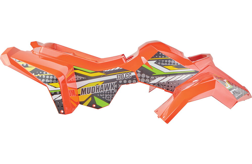 Bildschirmabdeckung vorne/hinten, orange
