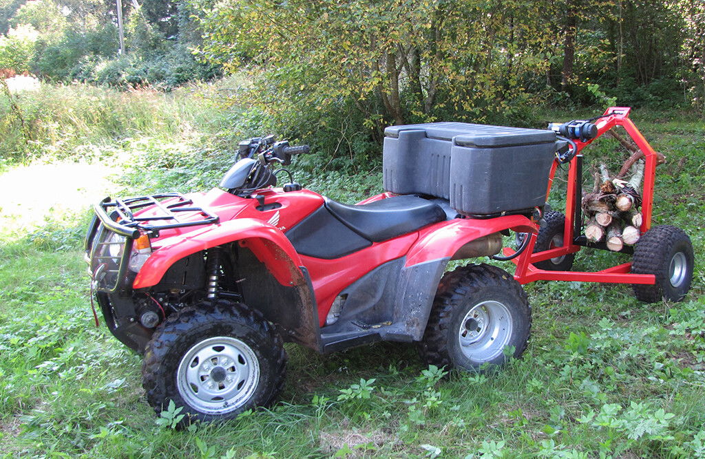 Baumstamm-Transportanhänger, für Rasentraktor & Quad, 500kg