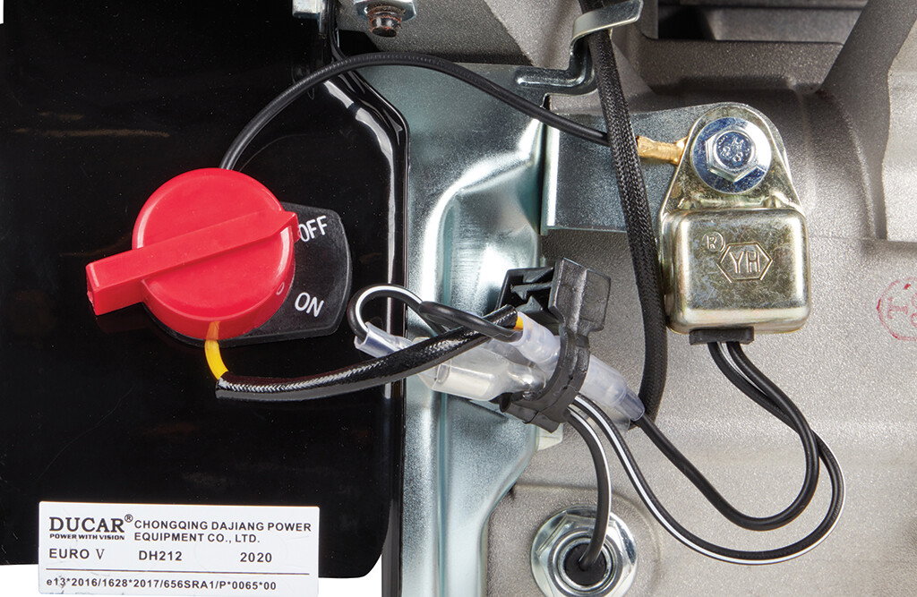 Motor 6,5 PS, mit rotierender Welle