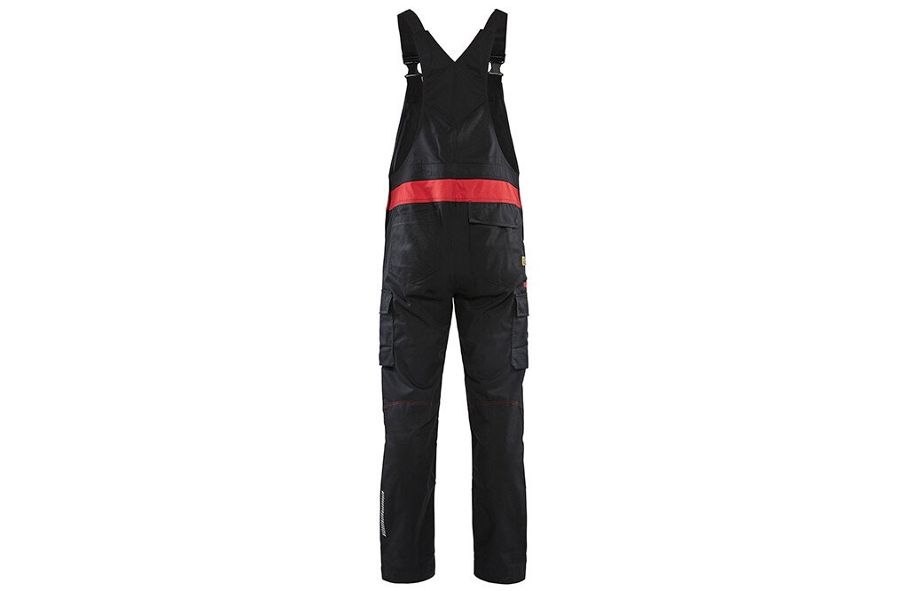 Blåkläder Latzhose mit Stretch, Industrie, schwarz-rot - 4XL