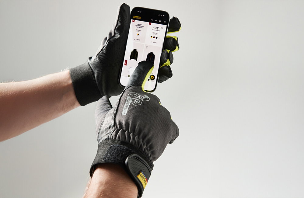 Blåkläder gefütterter Arbeitshandschuh mit Touch, 10