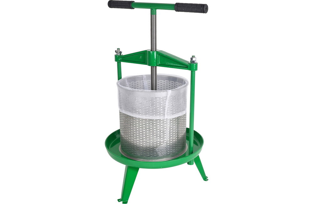Manuelle Obstpresse 14 Liter mit Edelstahlkorb