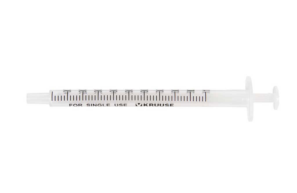 Kruuse Einwegspritze zentrisch 1 ml 112379