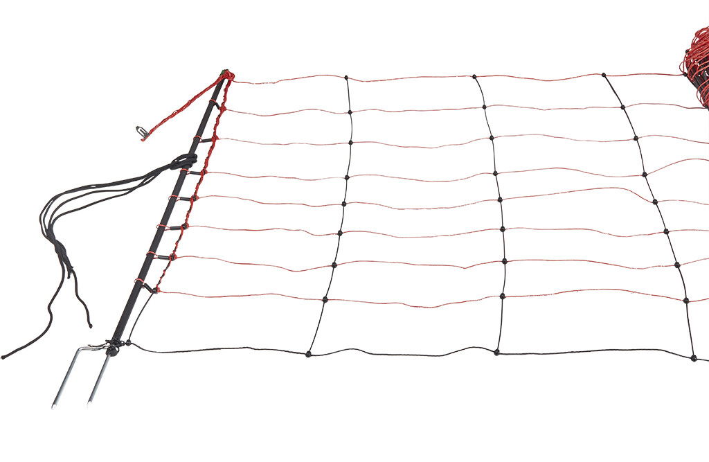50m TitanNet für Schafe 90cm, 14x Pfähle, Doppelspitze