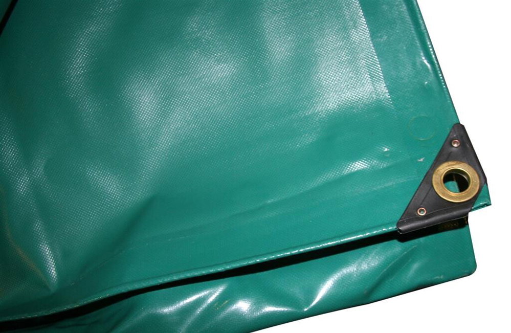 3x5m PVC-Abdeckplane mit Ösen 650 g/m²