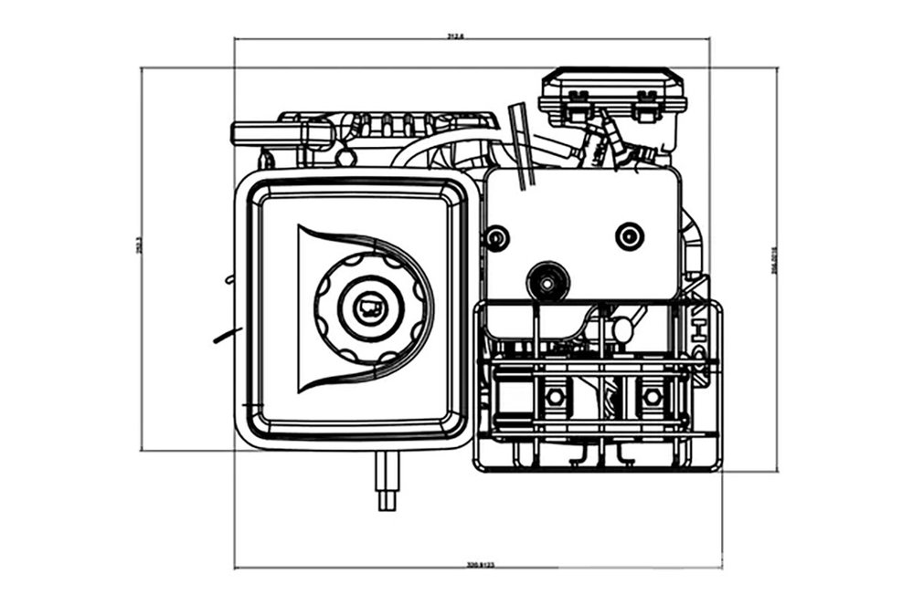 Benzinmotor LC148F-2 2,5PS 80cm³ | Loncin