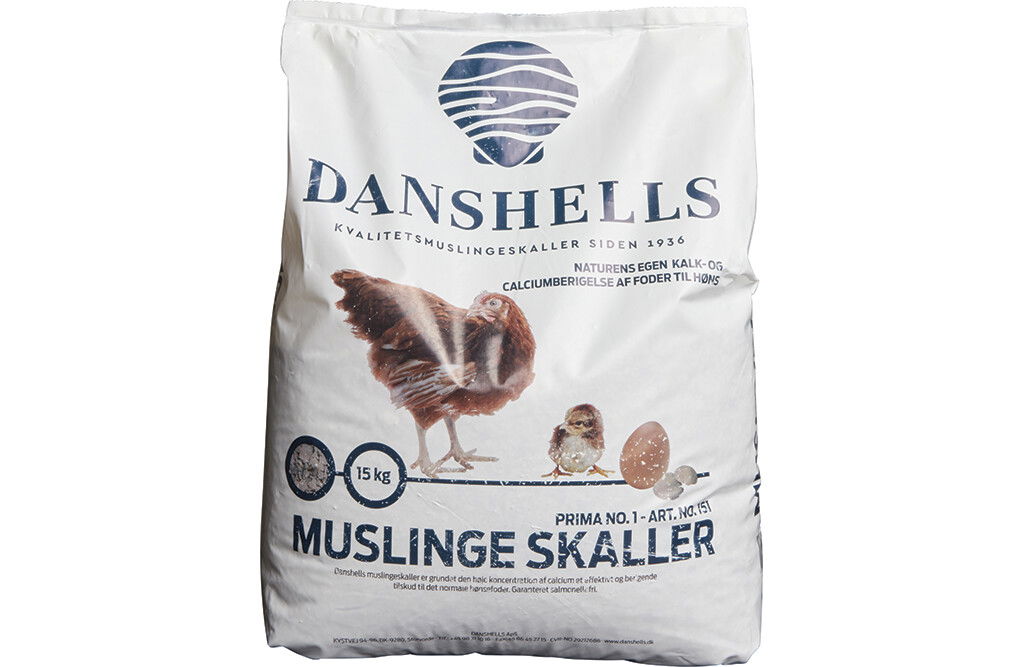 Muschelschalen für Hühner, 15 kg