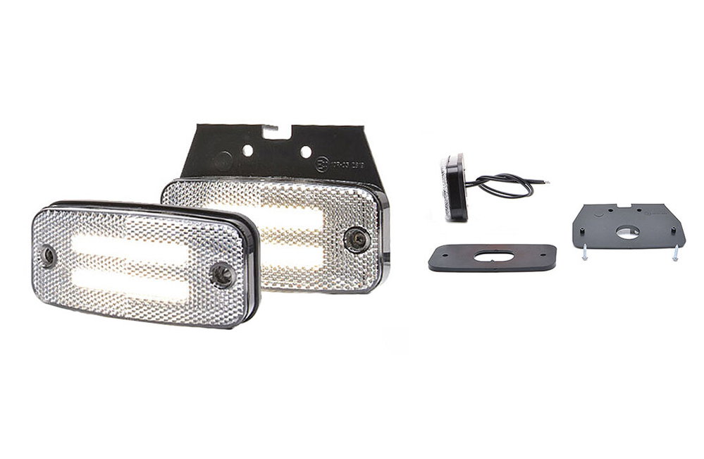 LED-Positionsleuchte 12V/24V, 8xLED, inkl. 22cm Kabel