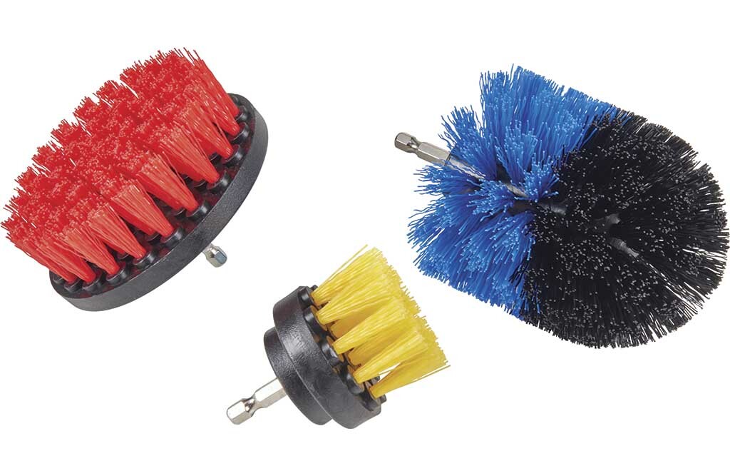 3er Bürstenset für Bohrmaschinen