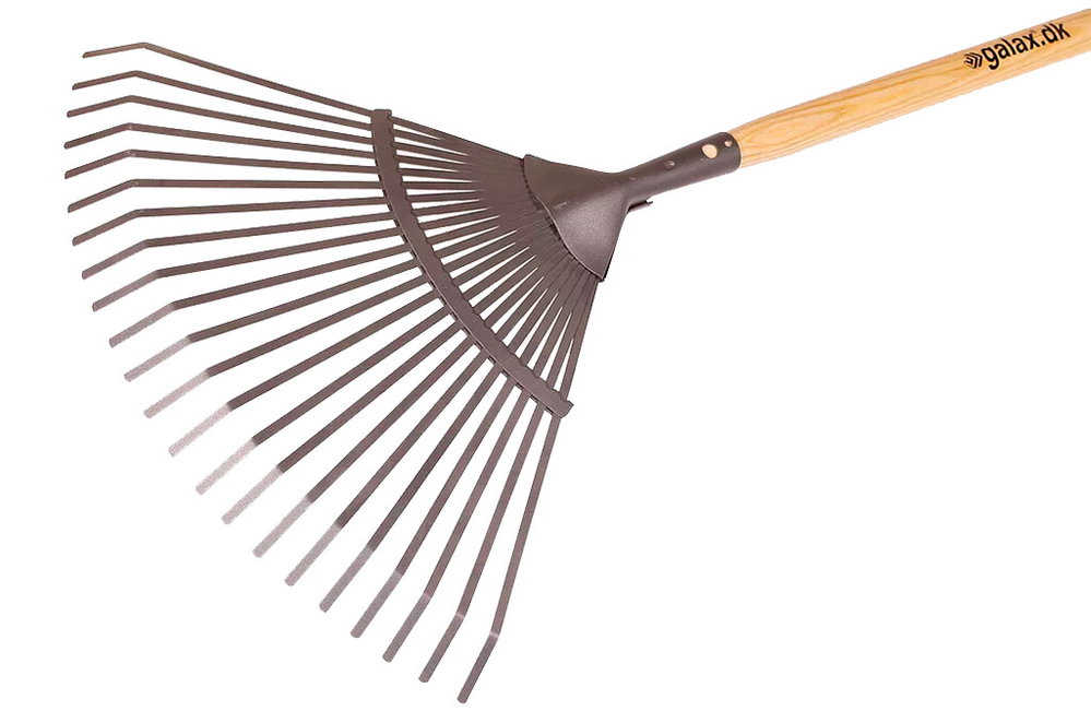 Laubrechen Metall mit Eschenholzstiel, 172cm