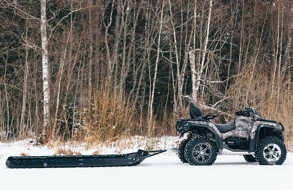 Transportschlitten für Quad & ATV, 290x120x20cm