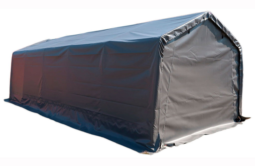 Zeltgarage 8 x 3,66 x 2,72 m, Garagenzelt mit PVC-Plane