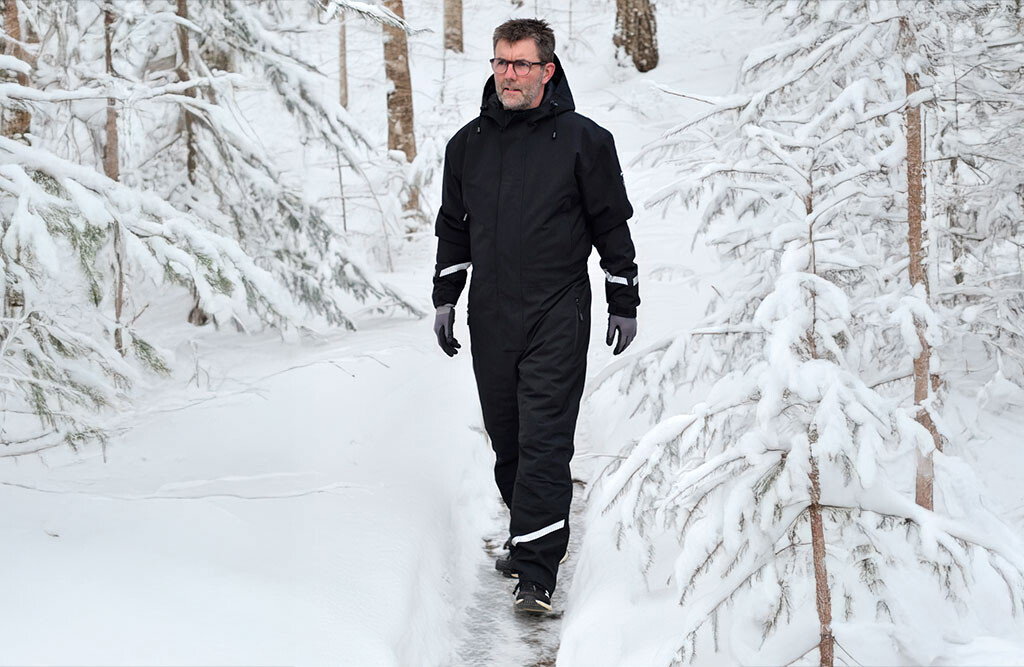 Winteroverall, wasserdicht, schwarz - 4XL