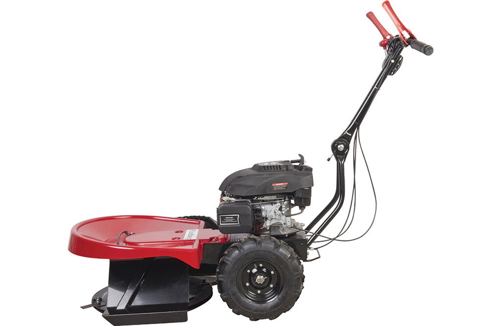 Benzin Hochgrasmäher 58 cm, Kreiselmäher mit 4x Wendemessern
