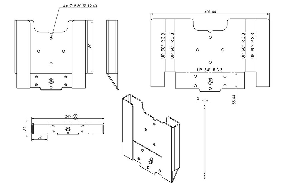 ATV-Halter, universal