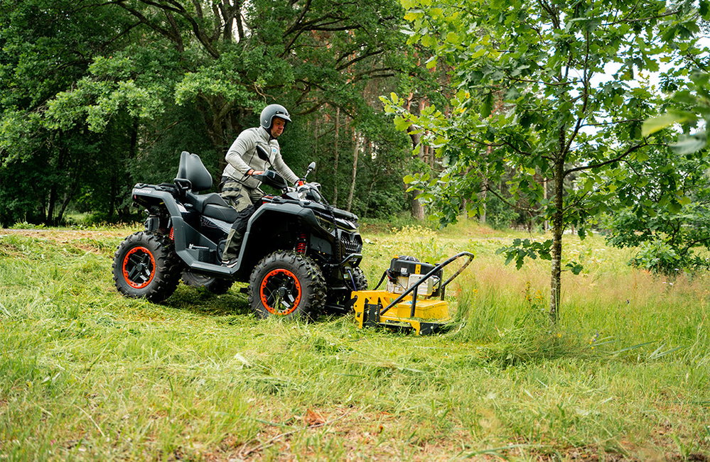 ATV-Frontmäher für Gestrüpp, 120 cm, 10,5 PS | Iron Baltic