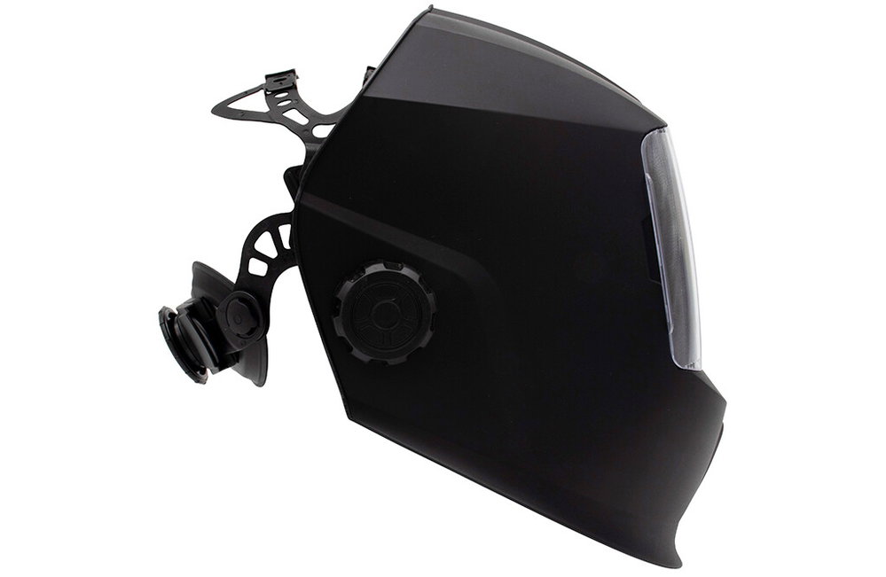 Schweißerhelm mit Solarpanel