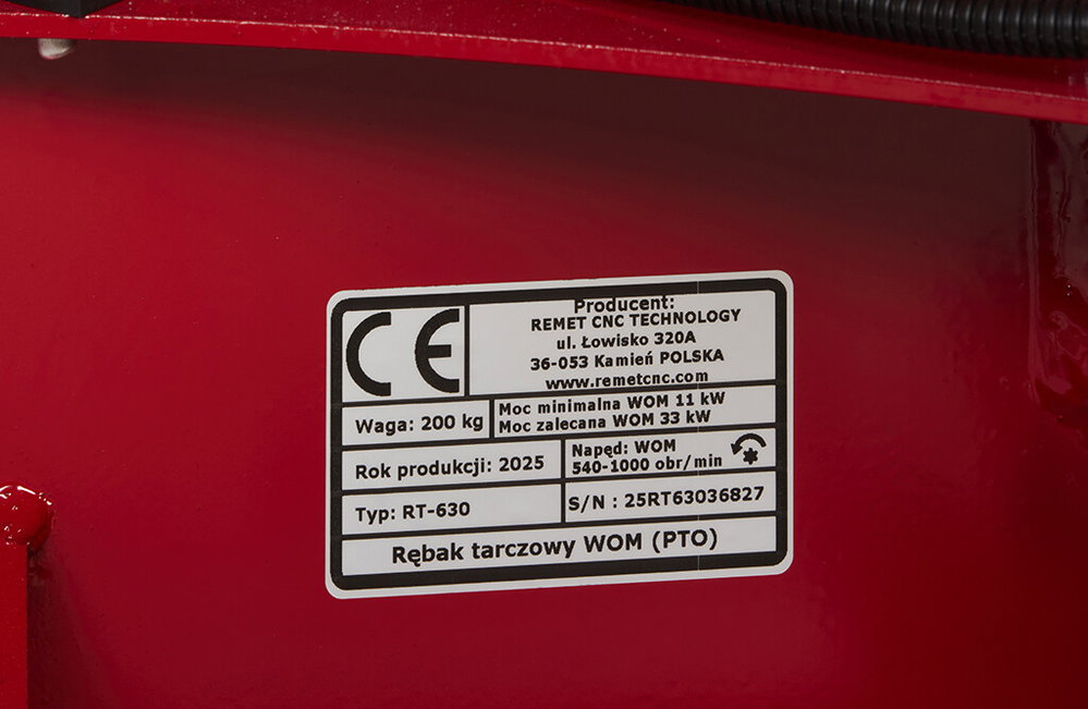Holzhäcksler Zapfwelle RT-630, Häcksler für Traktor | REMET